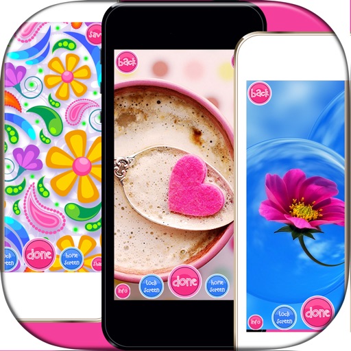 Girly Wallpaper.s - Set Cute Pink Backgrounds HD Icon