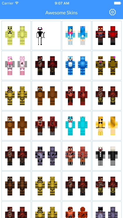 Skins for FNAF Edition - Best FNAF Skins available For Minecraft PE