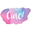 Ciao - Stickers dipinti a mano in acquerello