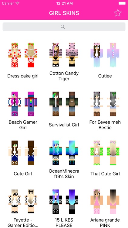 my cute girl skins for minecraft pe by viggle shahid smith