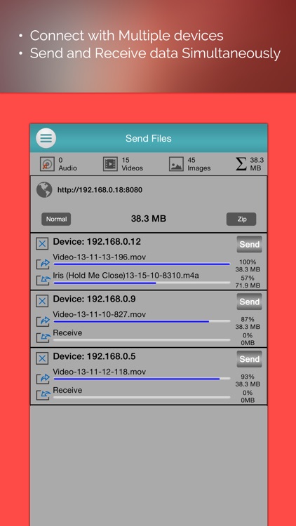 Fast Wifi File Share Wireless Transfer Music Video screenshot-3