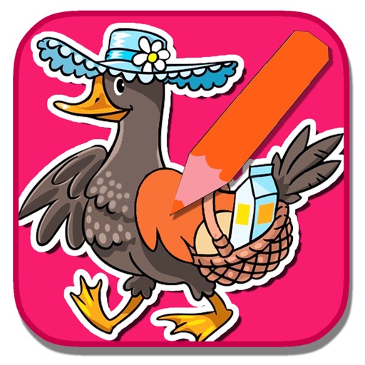 Kids The Good Duck Game Coloring Page Free To Play iPhone App
