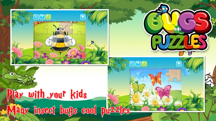 Butterfly Bugs Jigsaw Puzzles Games for Toddlers