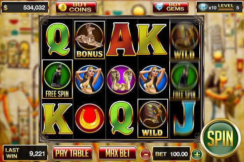 Cleopatra Queen of Egypt Casino Slots Pro screenshot 2