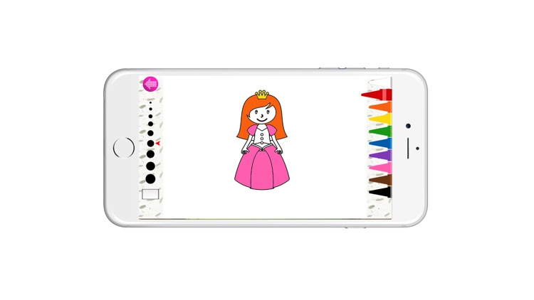 Coloring books (princess3) : Coloring Pages & Learning Games For Kids Free! screenshot-3