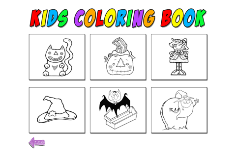 Kids Coloring Halloween screenshot 4