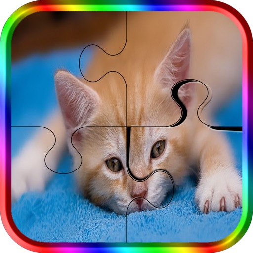 Cute Kittens Jigsaws Puzzle Game Icon