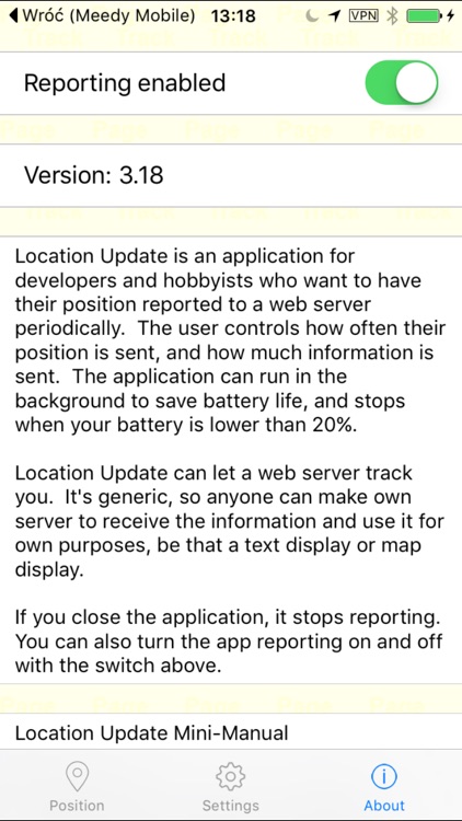 Page Track - Location Update