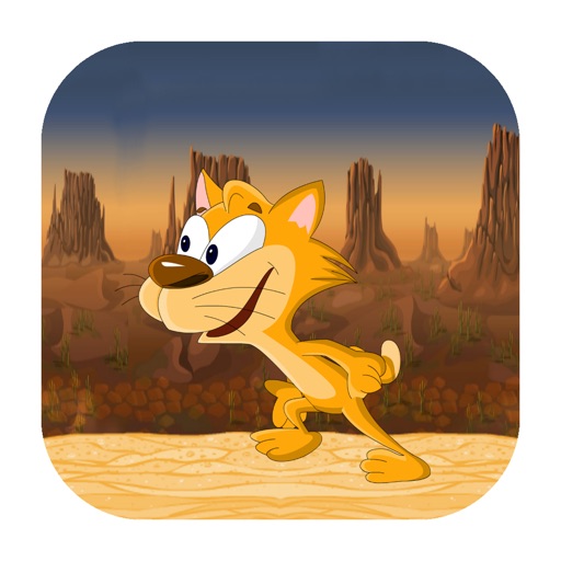 Cat in Desert Icon