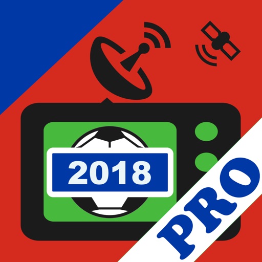 Russia 2018 on TV PRO: live football matches on satellite tv channels schedule icon