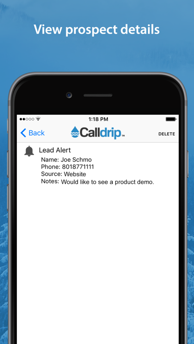 How to cancel & delete Calldrip - Lead Management and Sales Tools from iphone & ipad 3