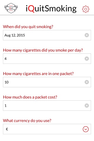 Quit smoking: iQuitSmoking App screenshot 2