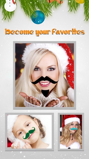 Christmas Moustache Booth - Sticker Photo Editor to Grow San(圖3)-速報App