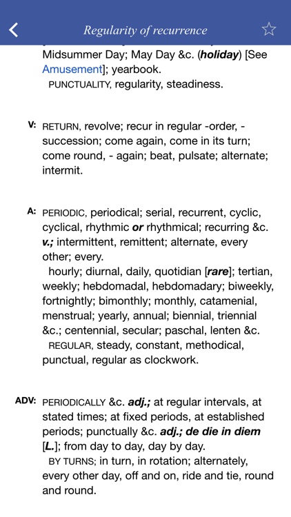 English Thesaurus: general ideas classified screenshot-4