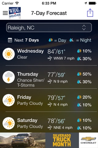 WRAL Weather screenshot 2