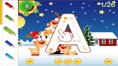 How to cancel & delete ABC Alphabet Tracer Santa Claus song game for baby from iphone & ipad 1