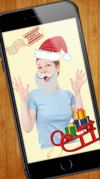 Photo editor with funny Christmas icons - Pro screenshot-4