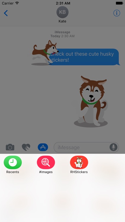 Red Huskies Sticker Pack