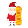 Hipster Santa - Festive Christmas Stickers