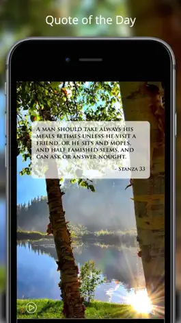 Game screenshot Pocket Havamal - Daily Asatru Meditations of Wisdom from Odin - Olive Bray Translation apk