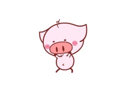 Nero piglet animated stickers pack