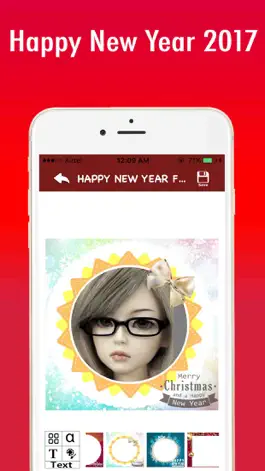 Game screenshot New Year Photo Frames 2017 - Collage , Wallpaper apk