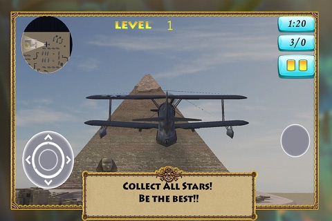 3D Flight Sphinx and Pyramid of Cheops Simulation screenshot 2