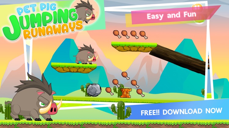 Pet Pig Jumping Runaways screenshot-4
