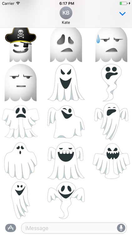 "Ghost" stickers