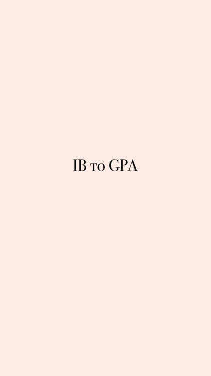 IB to GPA