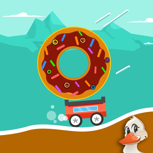 Endless Bouncy Car Road Adventure - Don't Drop the Donut! Icon