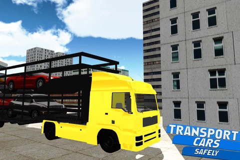 Car Transporter 3D Simulator - 3D trucker simulation and parking game screenshot 3