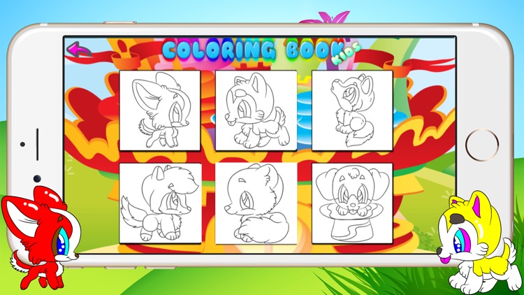 Kids Set Drawing Basics Dog Coloring Book screenshot-4