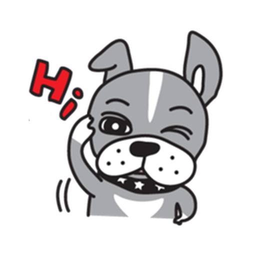 Baron The Boston Terrier Dog Stickers icon