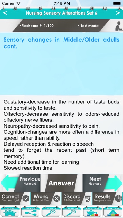 Nursing Sensory Alterations 2000 Exam Study Notes screenshot-4