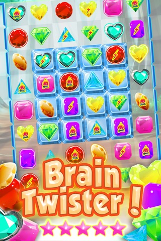 Crazy Jewel's Match-3 - diamond game and kids digger's mania hd free screenshot 2