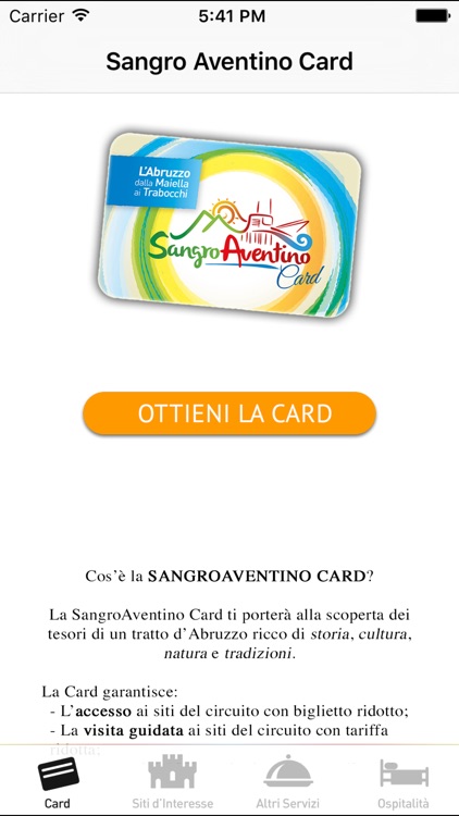 SangroAventino Card