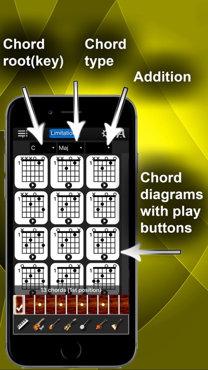 Chords Compass Lite: find piano chords and more!