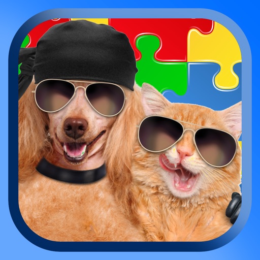 Cats And Dogs Jigsaw Puzzles Pet Games For Kids Icon