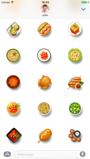 Dishes food - Stickers for iMessage(圖5)-速報App