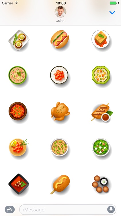 Dishes food - Stickers for iMessage screenshot-4