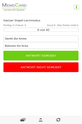 MemoCard mit Lernkarten lernen screenshot 3