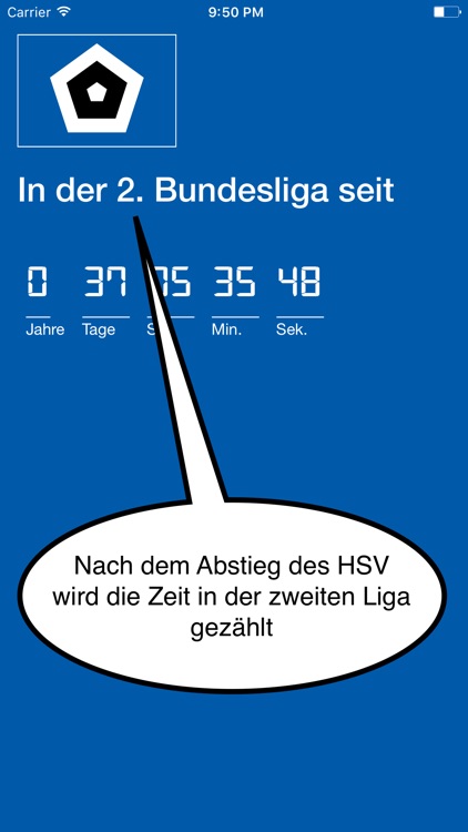 HSV Abstiegs Uhr