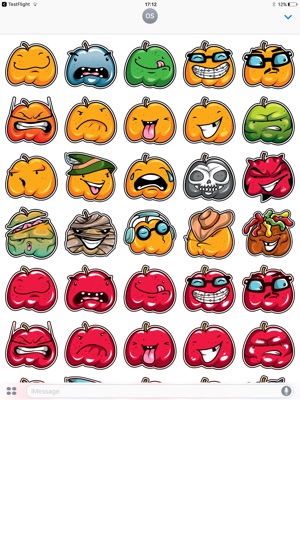 Orange Stickers Pack