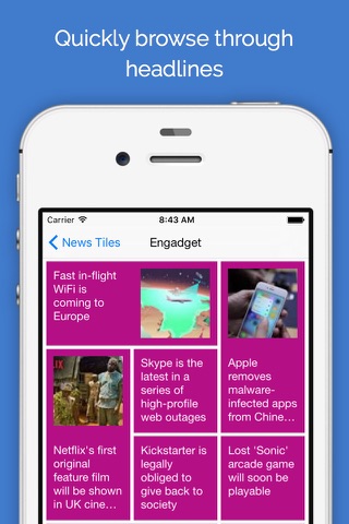 News Tiles: Your Headline Radiator screenshot 2
