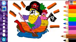 Game screenshot Pirate coloringbook kids free - Captain Jake ship for firstgrade apk