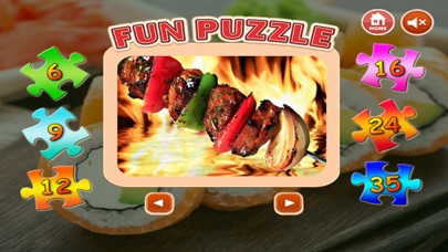 Food Jigsaw - Learning fun puzzle game screenshot 2