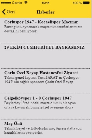 Çorlu Spor 1947 screenshot 2