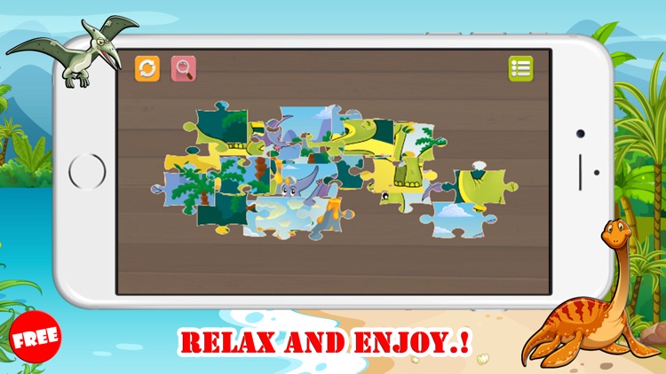 Dinosaur Jigsaw Puzzles Learning Games For Kids 2 screenshot-3