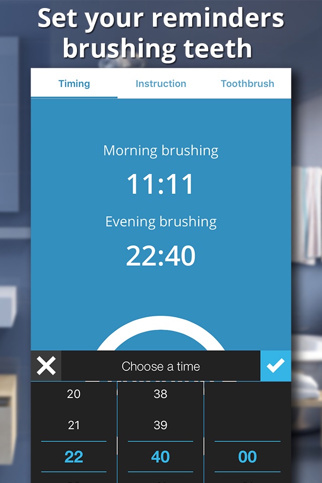Healthy Teeth - Tooth Brushing Reminder with timer screenshot 2